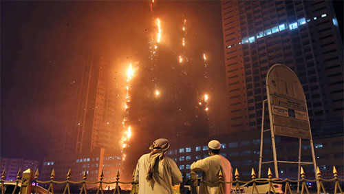 incendio en el centro de Sao Paulo
